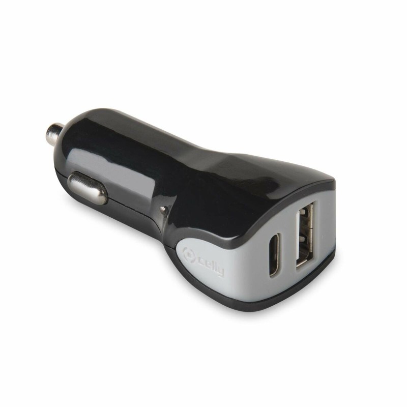 Car Charger Celly   Black 17 W