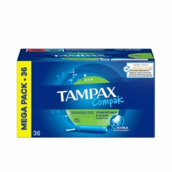 Super Tampons Tampax Compak 36 Units