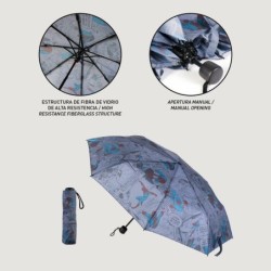 Foldable Umbrella Spider-Man Grey 53 cm