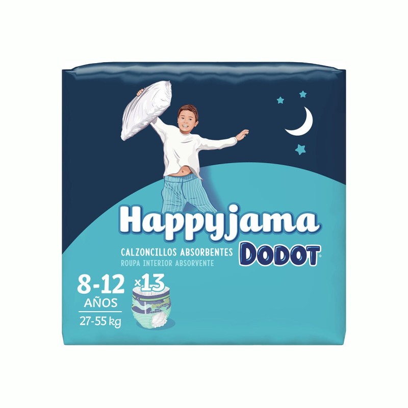 Disposable nappies Dodot Happyjama 8-12 Years Size 8 13 Units Underpants