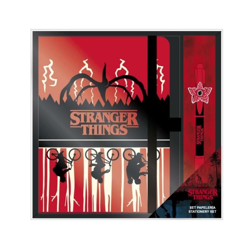 Stationery Set Stranger Things 2 Pieces Red