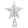 Christmas star Silver Metal 20 x 6 x 28 cm