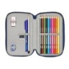 Double Pencil Case Buzz Lightyear Navy Blue (28 Pieces)