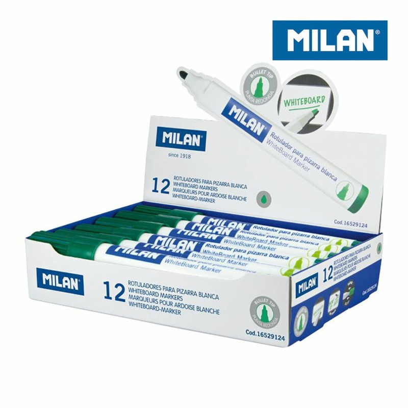 Liquid chalk marker Milan Green (12 Pieces)