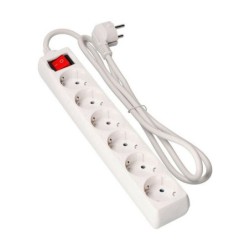 Power Socket - 6 Sockets with Switch EDM Schuko (5 m)