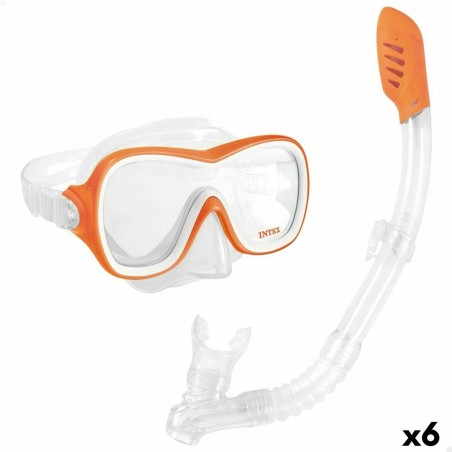 Snorkel Goggles and Tube Intex Wave Rider Orange