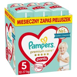 Disposable nappies Pampers Premium 12-17 kg 5 (102 Units)