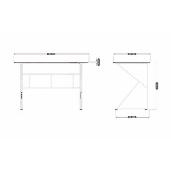 Desk Huzaro HZ-Hero 1.6 White White