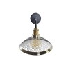 Wall Lamp DKD Home Decor Black Golden Metal 220 V 50 W (27 x 28 x 28 cm)