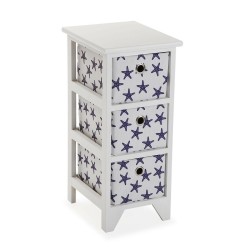 Chest of drawers Versa Blue Stars Wood 29 x 58 x 23 cm