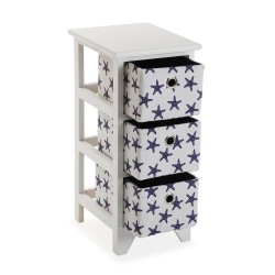 Chest of drawers Versa Blue Stars Wood 29 x 58 x 23 cm