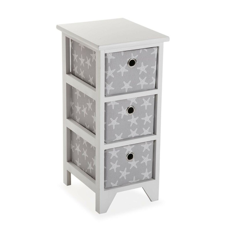 Chest of drawers Versa Stars White Wood 29 x 58 x 23 cm