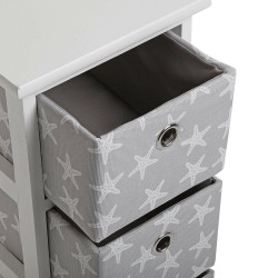 Chest of drawers Versa Stars White Wood 29 x 58 x 23 cm