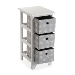 Chest of drawers Versa Stars White Wood 29 x 58 x 23 cm