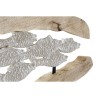 Decorative Figure DKD Home Decor Silver Brown Aluminium Mango wood Mediterranean Fish (70 x 9,5 x 31,5 cm)