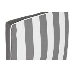 Cushion for lounger DKD Home Decor Hammock White Grey 190 x 60 x 5 cm