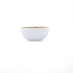 Bowl Ariane Jaguar Freckles White Brown Ceramic 12 cm (12 Units)