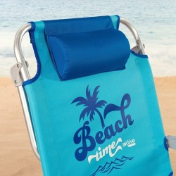 Beach Chair Aktive Foldable Blue 53 x 80 x 58 cm (2 Units)