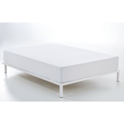 Fitted bottom sheet Alexandra House Living White 180 x 190/200 cm