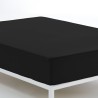 Fitted bottom sheet Alexandra House Living Black 180 x 190/200 cm