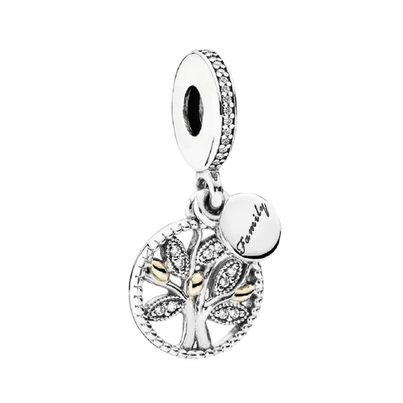 Woman's charm link Pandora SPARKLING FAMILY TREE