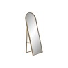 Wall mirror DKD Home Decor Natural Crystal MDF Wood Scandi 45 x 4 x 140 cm