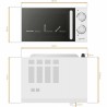 Microwave with Grill Grunkel MWG-25SG 900 W 25 L White