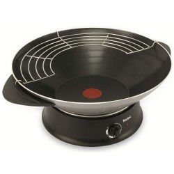 Wok Pan Tefal WO3000 Black Aluminium 1200 W