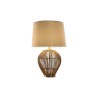 Desk lamp Home ESPRIT Brown Beige Golden Natural 50 W 220 V 43 x 43 x 67 cm