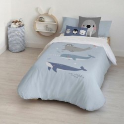 Duvet cover set Kids&Cotton Tabor Big Blue 155 x 220 cm