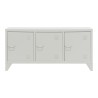 TV furniture Home ESPRIT White Metal 120 x 40 x 58 cm