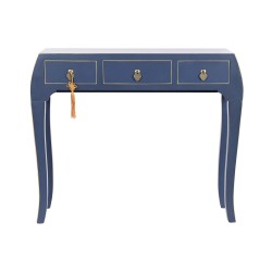 Console DKD Home Decor Blue Golden Fir MDF Wood 96 x 26 x 80 cm