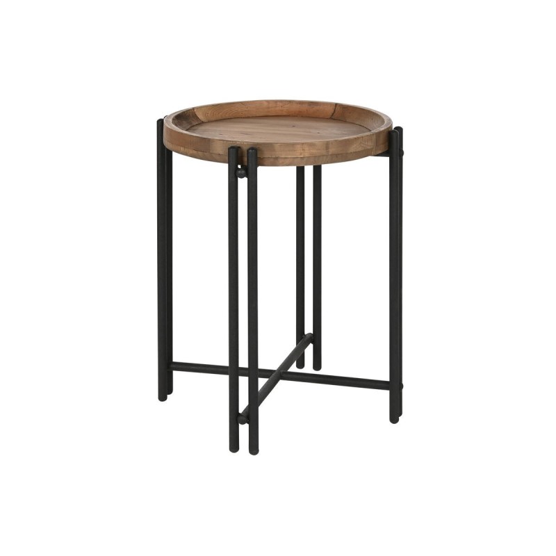 Small Side Table Home ESPRIT Wood Metal 50 x 50 x 60 cm