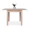 Expandable table Coburg Brown Natural Oak ABS Melamin 80-120 x 80 x 76,5 cm