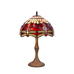 Desk lamp Viro Belle Rouge Maroon Zinc 60 W 30 x 50 x 30 cm