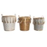 Basket set DKD Home Decor Multicolour Bamboo Boho 49 x 45 x 54 cm