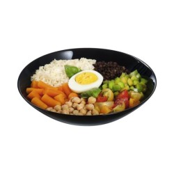 Deep Plate Luminarc Zelie Black Glass 20 cm (24 Units)