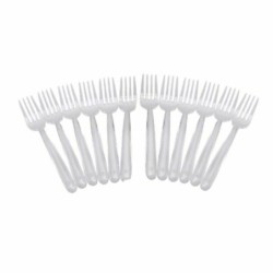 Reusable fork set Algon Transparent Plastic 36 Units