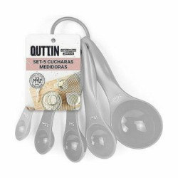 Measuring spoon Quttin 5 Pieces Plastic (36 Units)