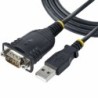 USB to Serial Port Cable Startech 1P3FP-USB-SERIAL Black