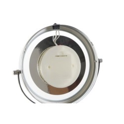 Magnifying Mirror with LED DKD Home Decor 14,5 x 14,5 x 33 cm Ceramic White Metallic