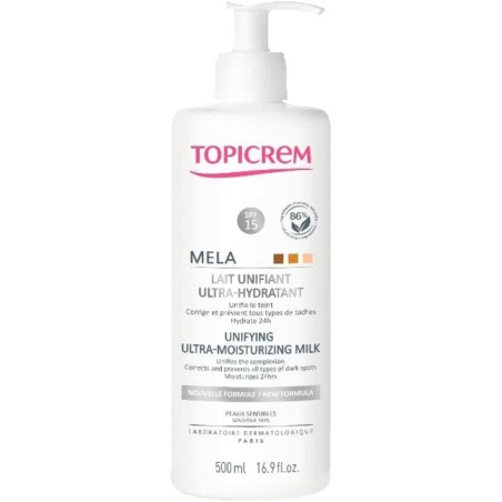 Moisturing Body Milk Topicrem Mela Anti-stain 500 ml