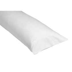 Pillowcase Alexandra House Living QUTUN White 45 x 155 cm