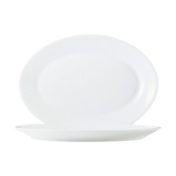 Tray Arcoroc White Glass (6 uds) ( Ø 29 cm)