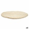 Table Mat Natural Esparto grass 35 x 35 x 2 cm (12 Units)