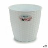 Planter Stefanplast White Plastic 19 x 17,5 x 19 cm (12 Units)