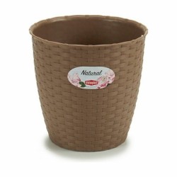 Planter Stefanplast Brown Plastic 19 x 17,5 x 19 cm (12 Units)