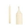 Candle Set Cream 2 x 2 x 20 cm (12 Units)