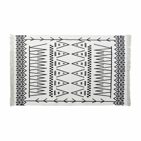 Carpet DKD Home Decor Black White Ikat (120 x 180 x 0,7 cm)