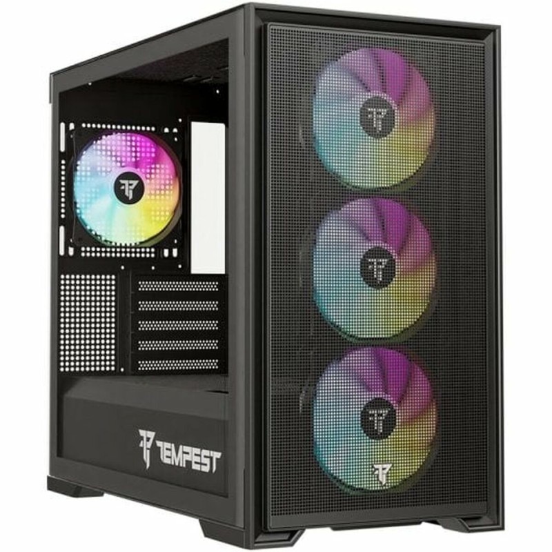 ATX Semi-tower Box Tempest Stronghold  Black